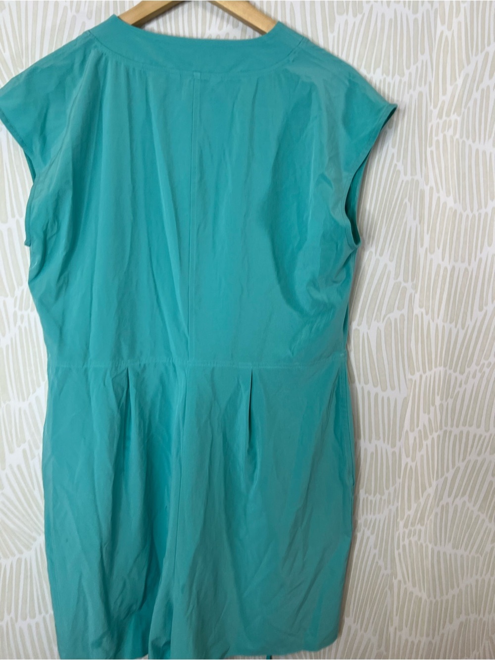 Athleta Marlow romper Teal Wrap Front Active Dress Travel Dress - Picture 12 of 15